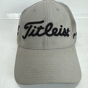 Titleist FJ Footjoy Pro V1 Golf Hat Fitted Stretch fit‎ Gray  L/XL